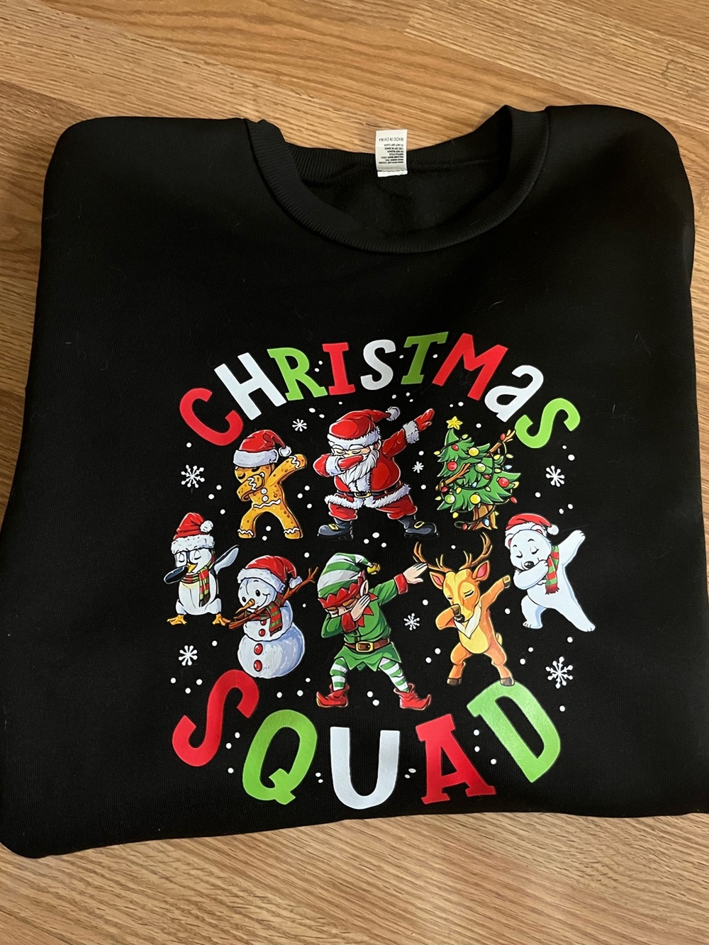 🎄☃️❤️Christmas Squad Black Holiday Sweatshirt